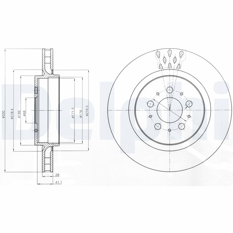 Disc frana BG4306 DELPHI