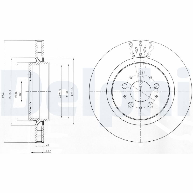 Disc frana BG4306C DELPHI