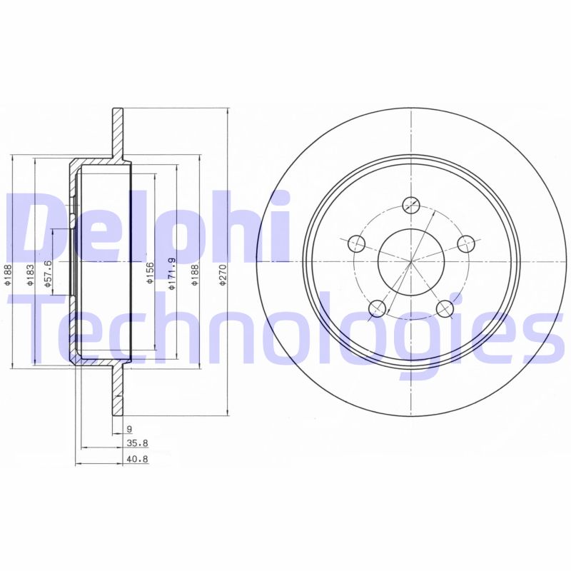 Disc frana BG4313 DELPHI