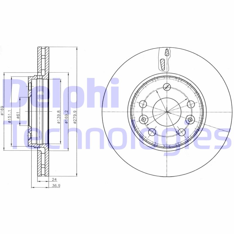 Disc frana BG4317C DELPHI