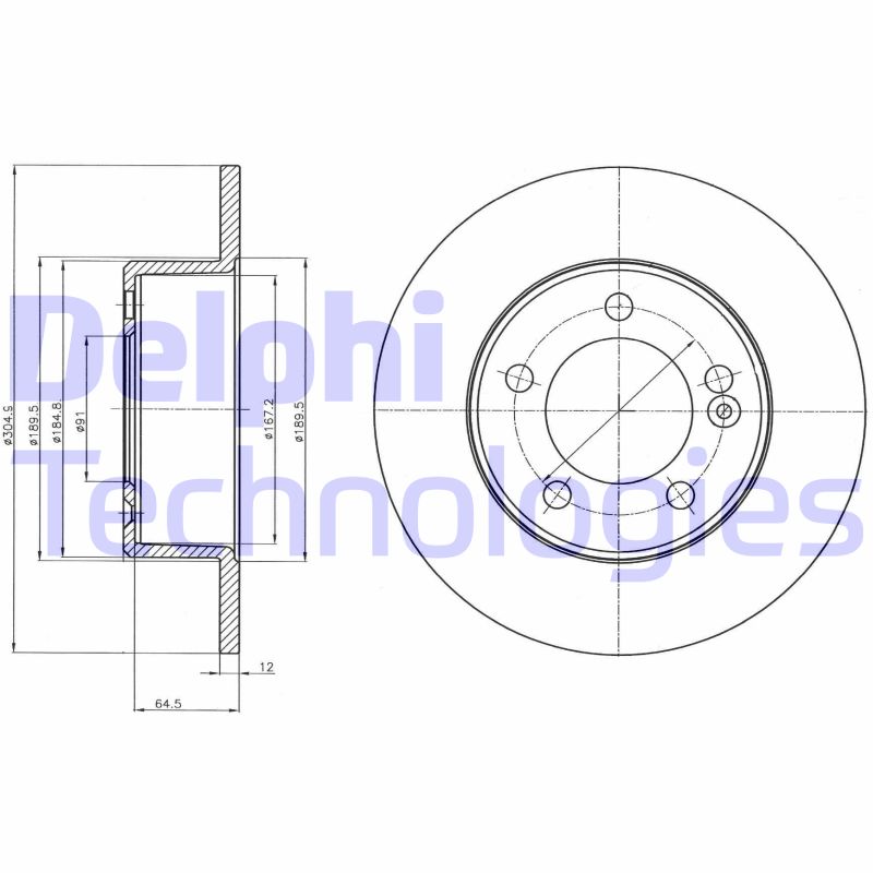 Disc frana BG4321 DELPHI