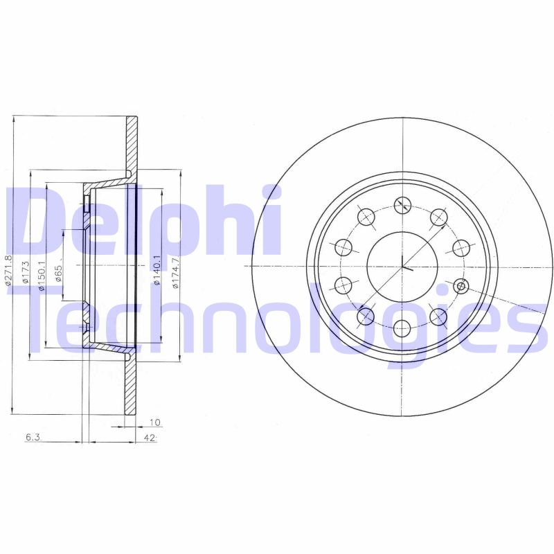 Disc frana BG4324C DELPHI