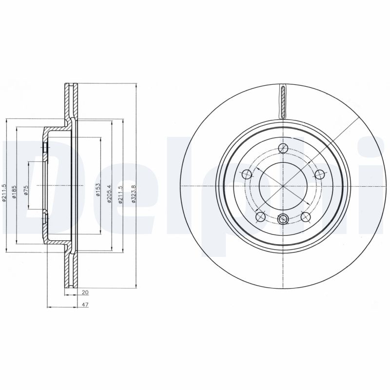 Disc frana BG4325C DELPHI