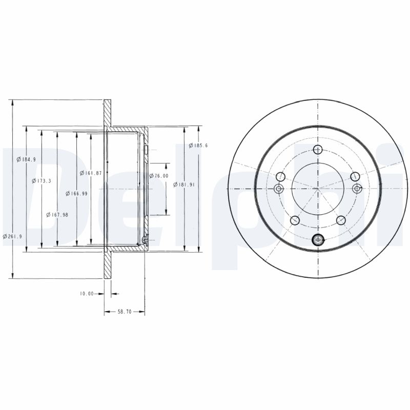 Disc frana BG4327 DELPHI