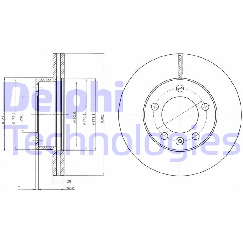 Disc frana BG4328 DELPHI