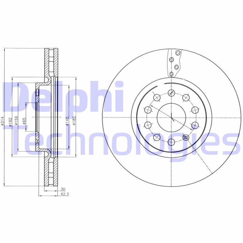 Disc frana BG4330C DELPHI