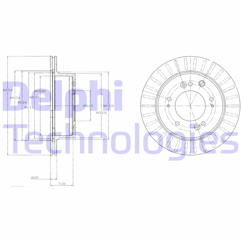 Disc frana BG4331 DELPHI