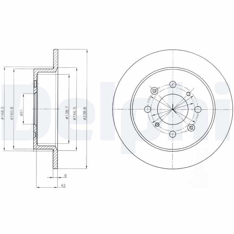 Disc frana BG4333 DELPHI
