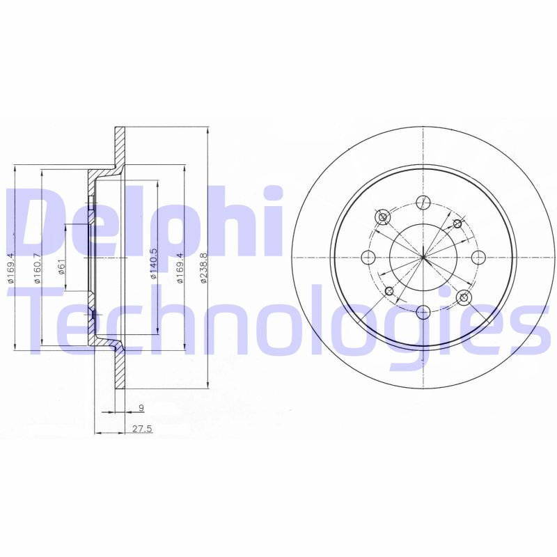 Disc frana BG4334C DELPHI