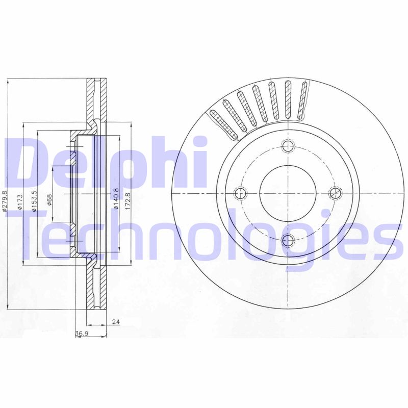 Disc frana BG4337 DELPHI