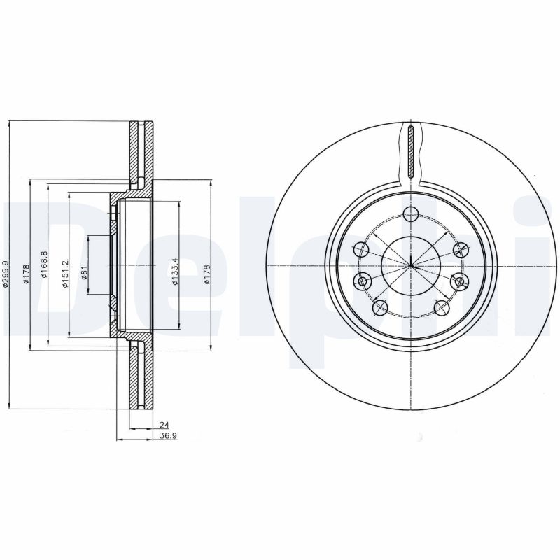 Disc frana BG4338C DELPHI