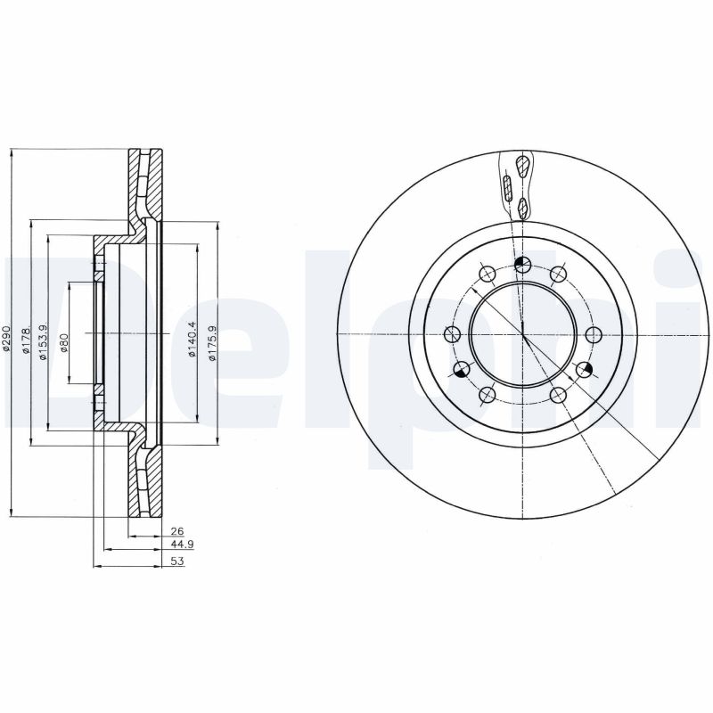 Disc frana BG4339 DELPHI