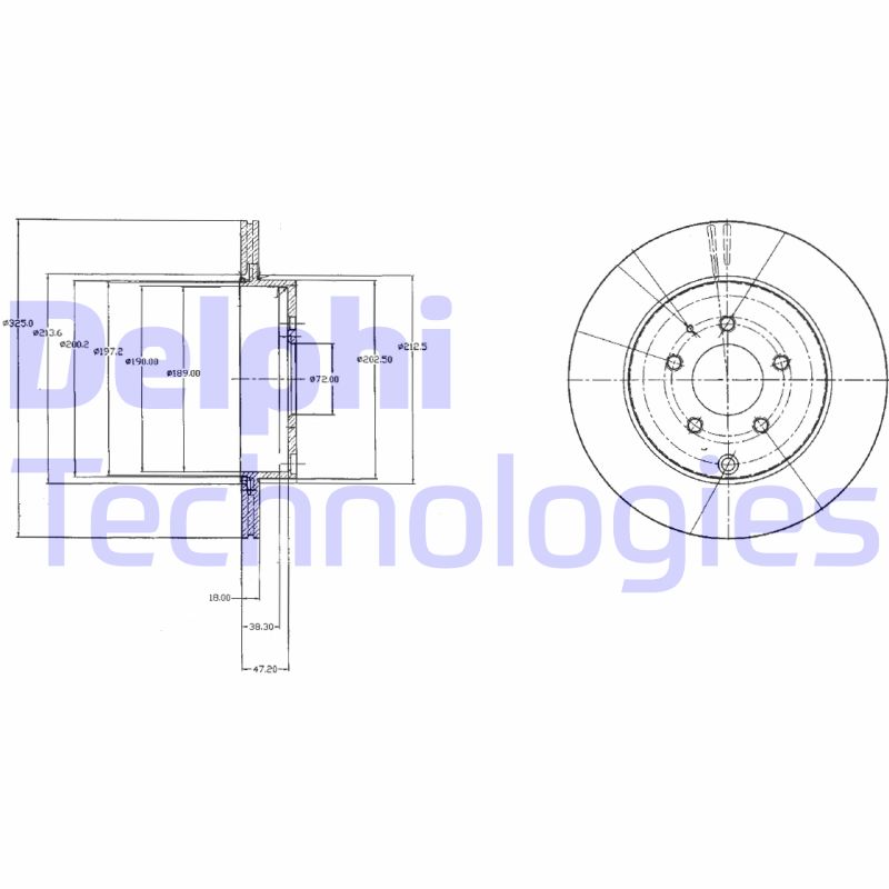 Disc frana BG4341 DELPHI