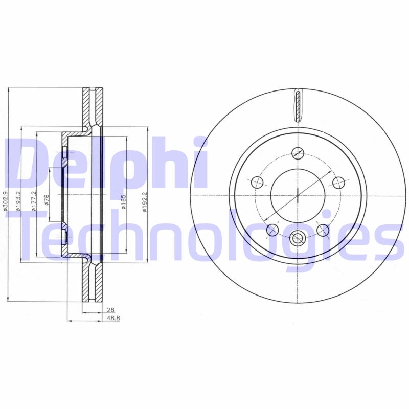 Disc frana BG4343C DELPHI