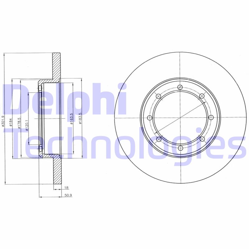 Disc frana BG4344 DELPHI