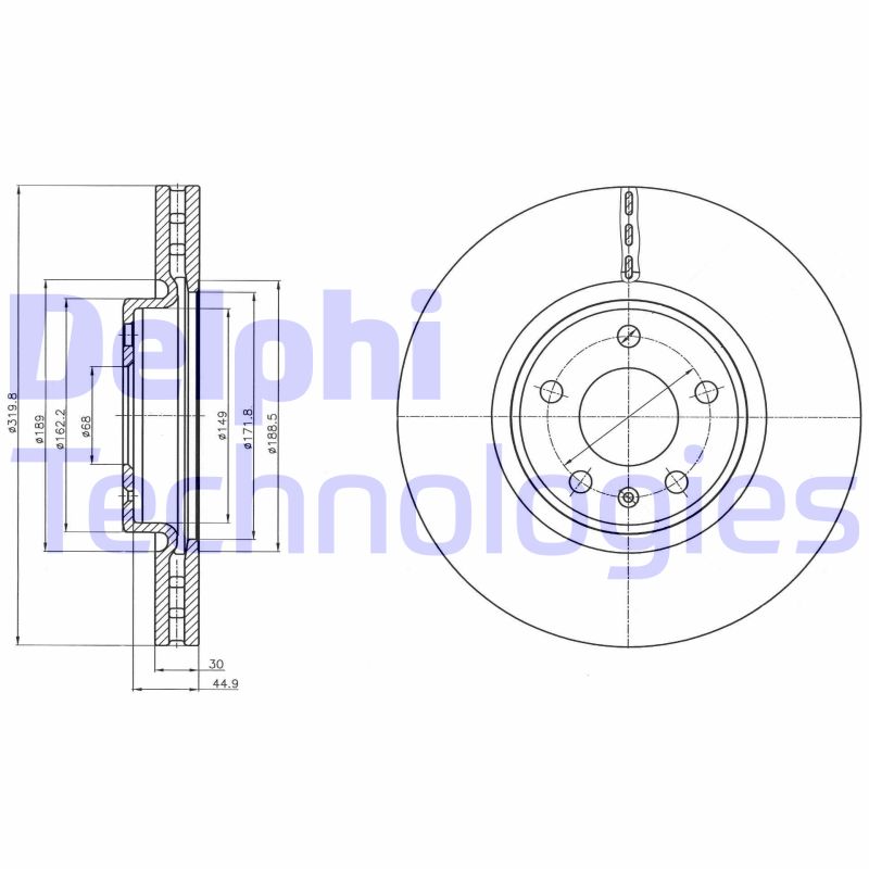 Disc frana BG4346C DELPHI