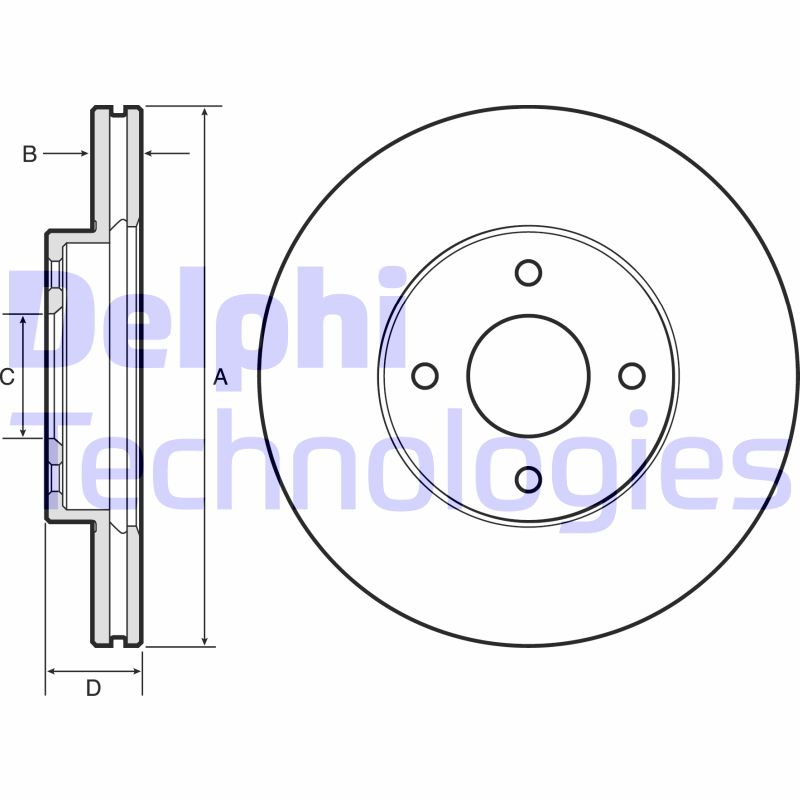 Disc frana BG4454 DELPHI