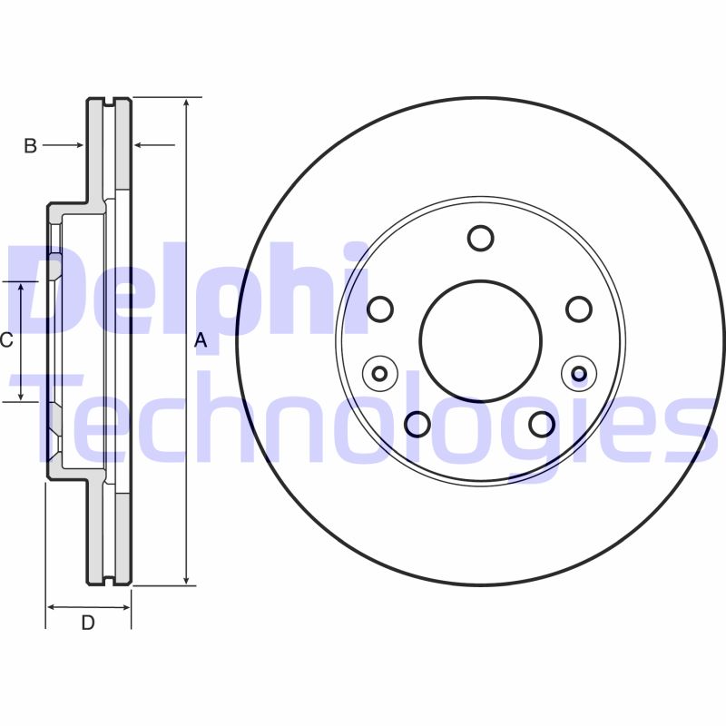 Disc frana BG4455 DELPHI