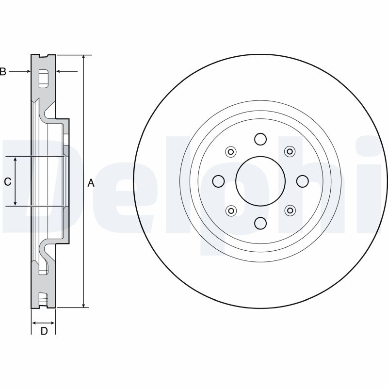 Disc frana BG4456 DELPHI