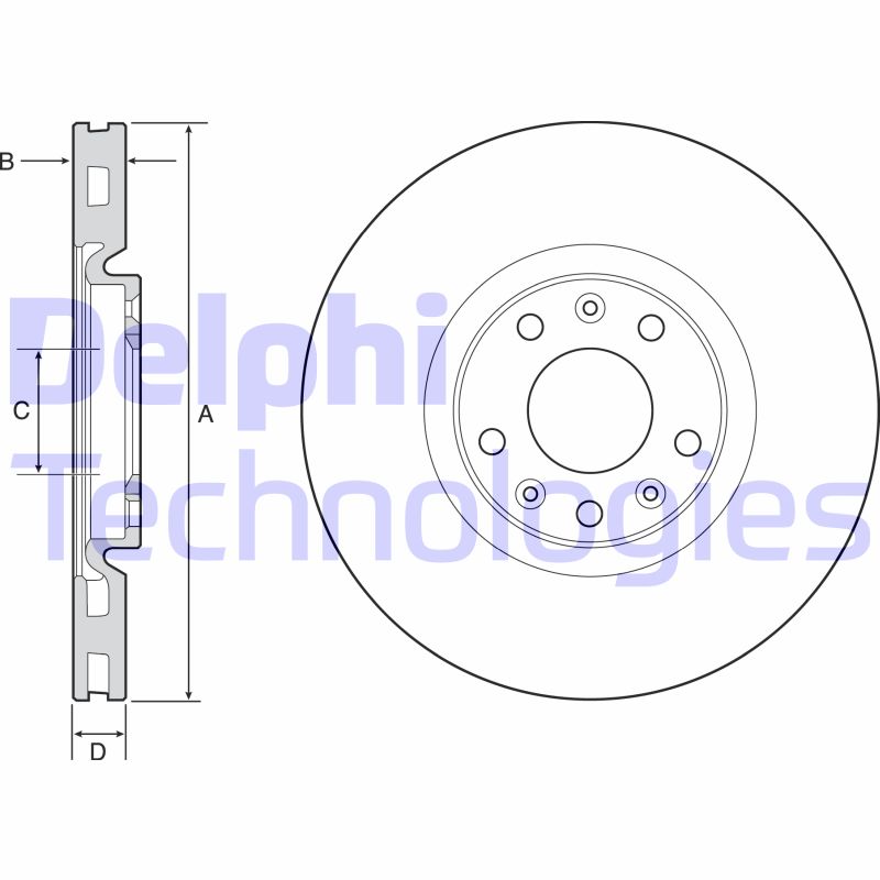 Disc frana BG4457 DELPHI