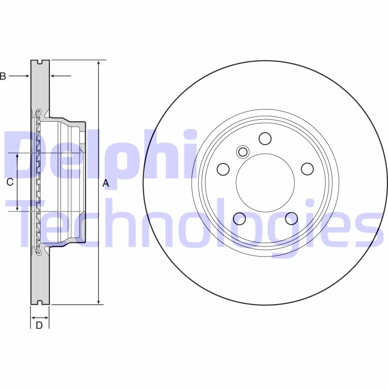 Disc frana BG4458C DELPHI