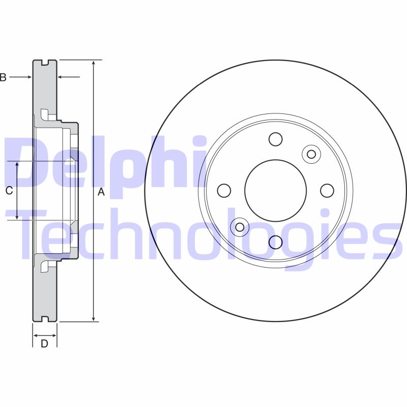 Disc frana BG4459C DELPHI