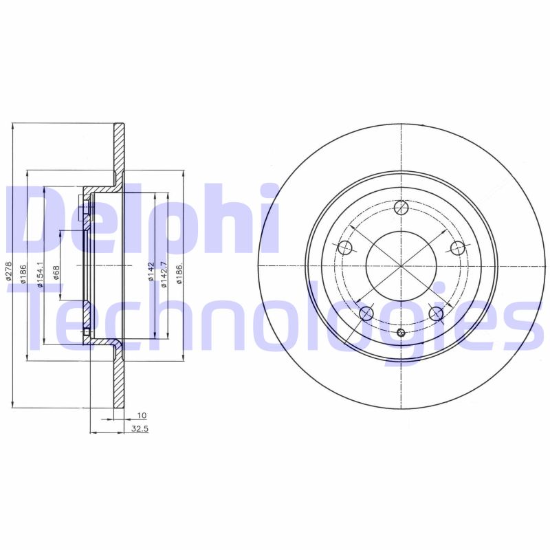 Disc frana BG4534C DELPHI