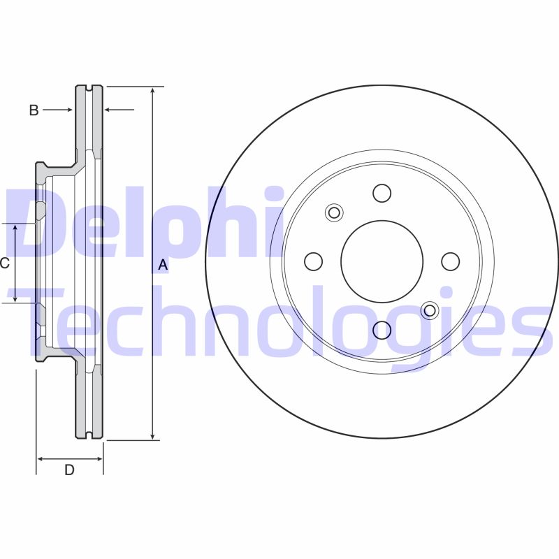 Disc frana BG4535 DELPHI