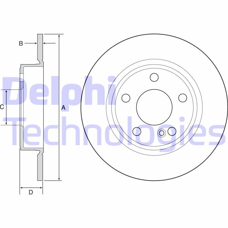 Disc frana BG4555C DELPHI