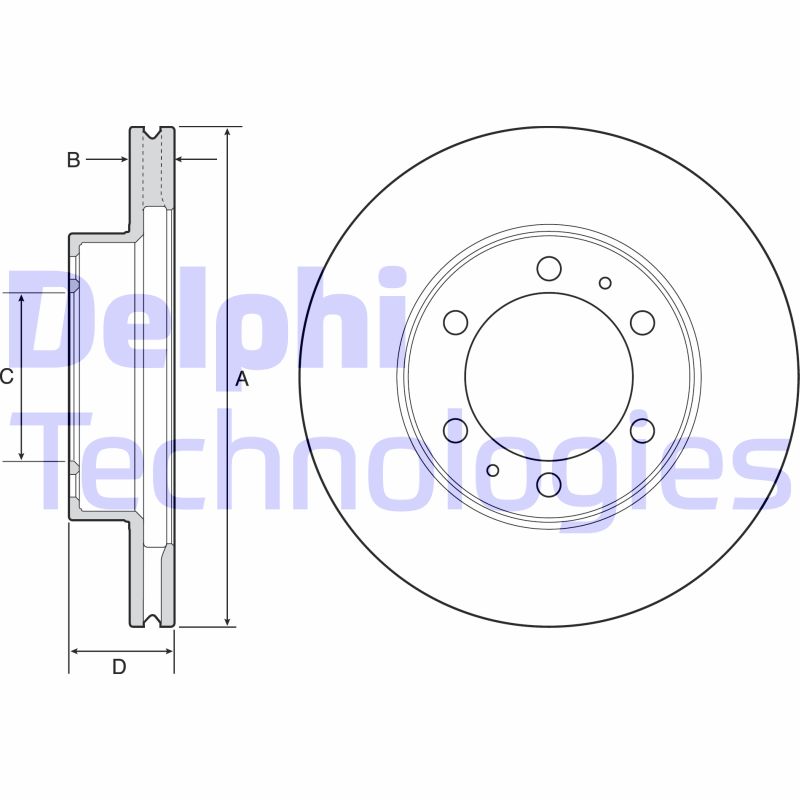 Disc frana BG4557 DELPHI