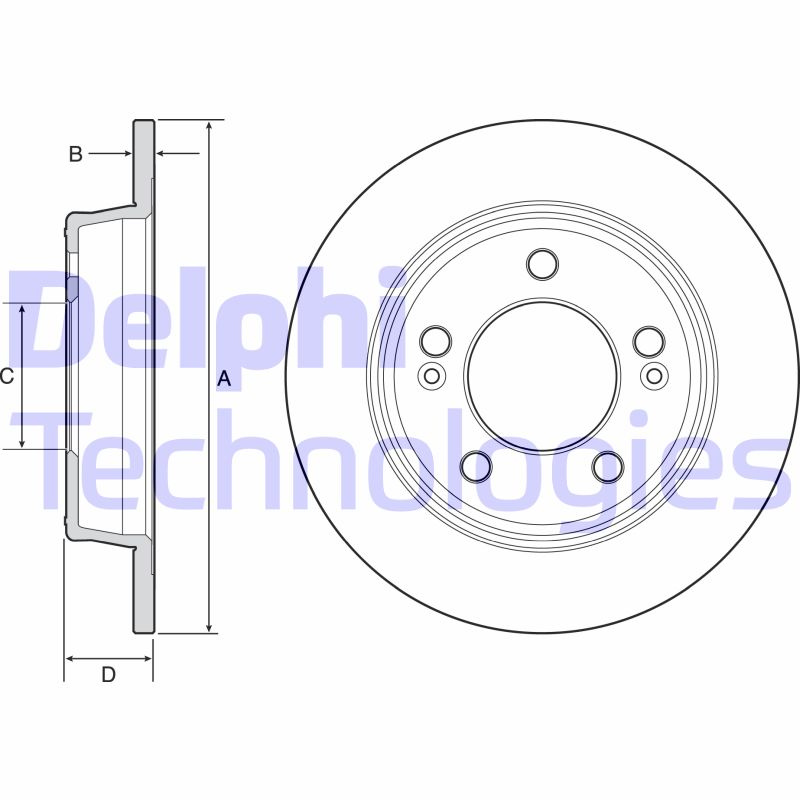 Disc frana BG4559C DELPHI