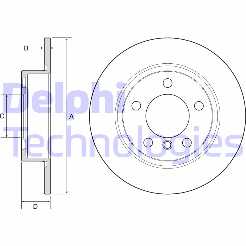 Disc frana BG4561C DELPHI