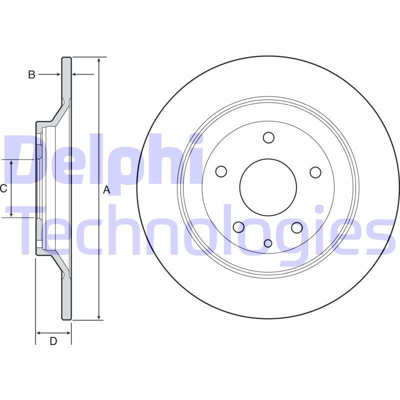 Disc frana BG4567C DELPHI