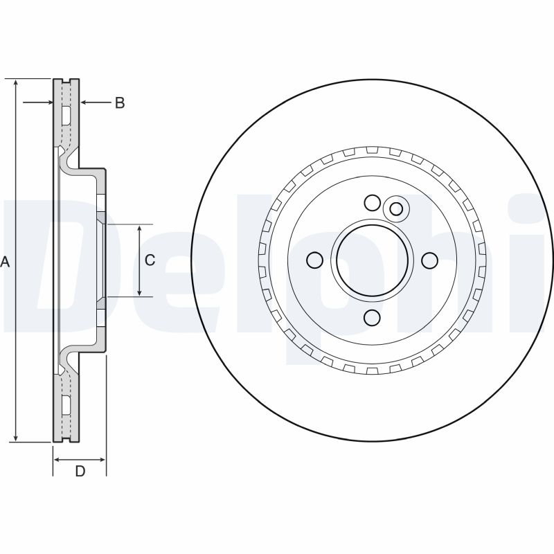 Disc frana BG4568C DELPHI