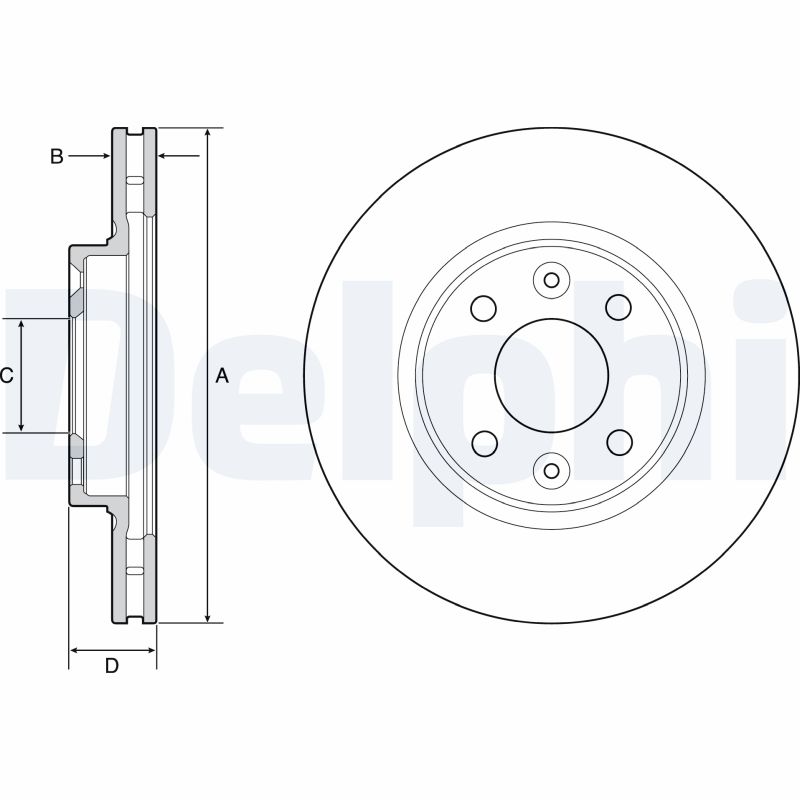 Disc frana BG4570 DELPHI