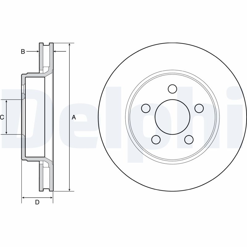 Disc frana BG4642 DELPHI