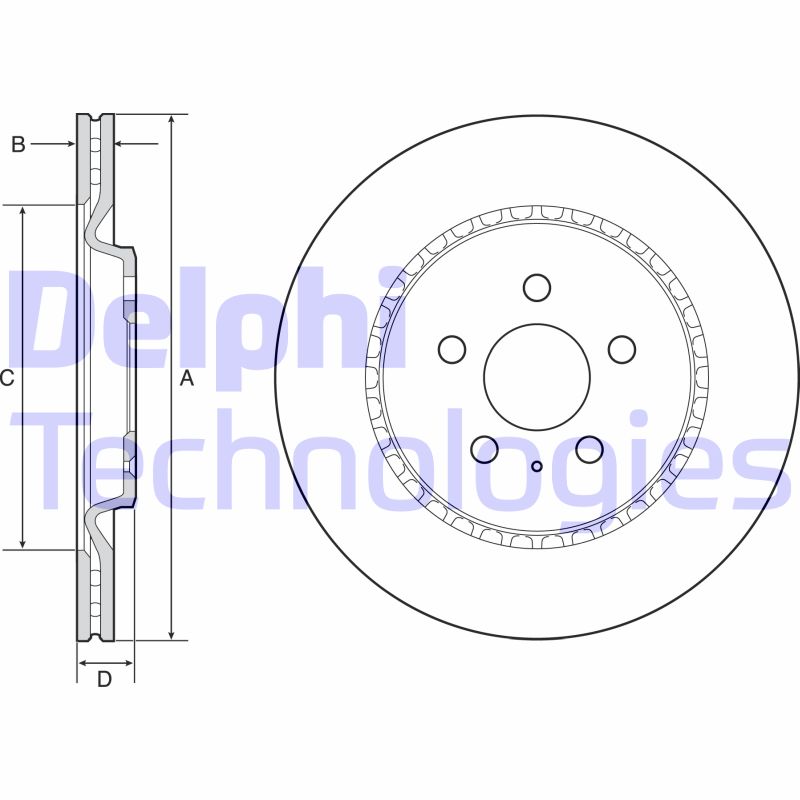 Disc frana BG4643C DELPHI