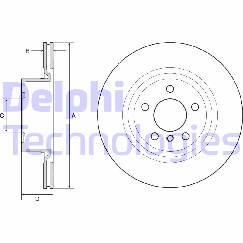 Disc frana BG4644C DELPHI