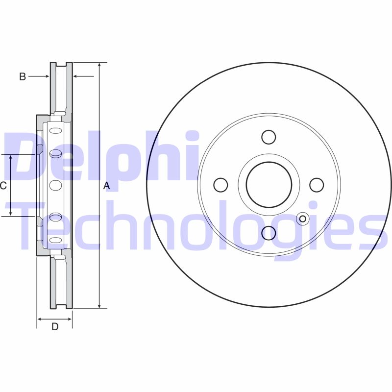 Disc frana BG4647C DELPHI