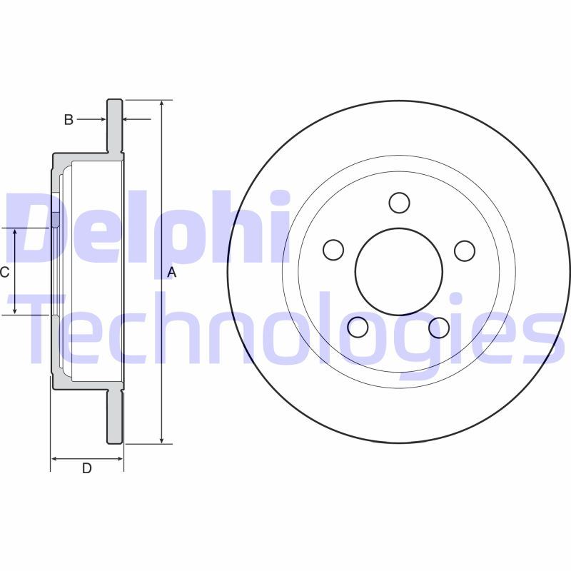 Disc frana BG4648 DELPHI