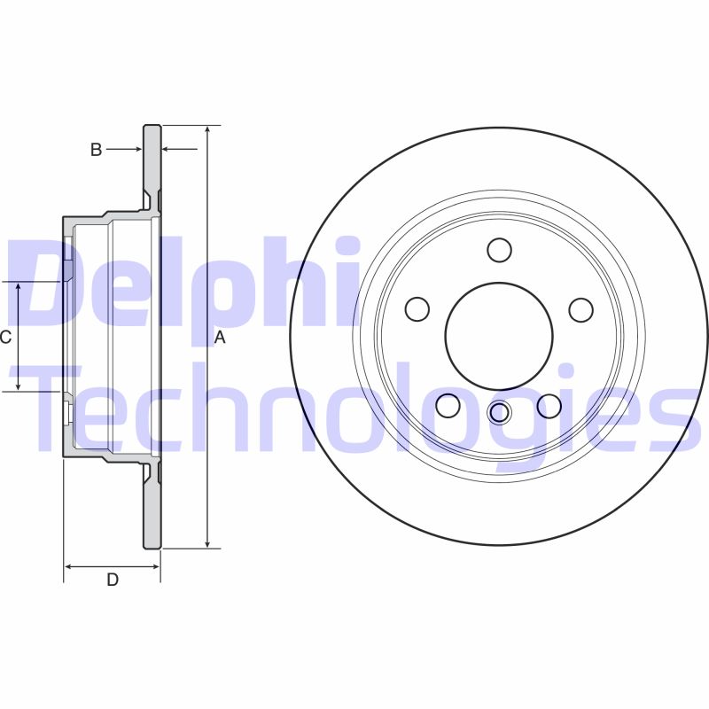 Disc frana BG4649C DELPHI