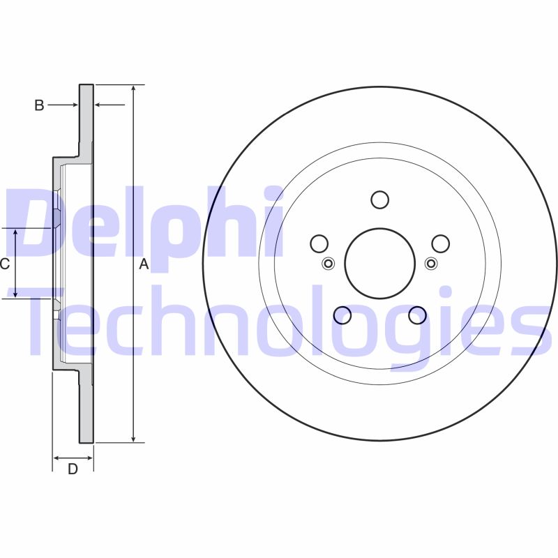 Disc frana BG4650C DELPHI