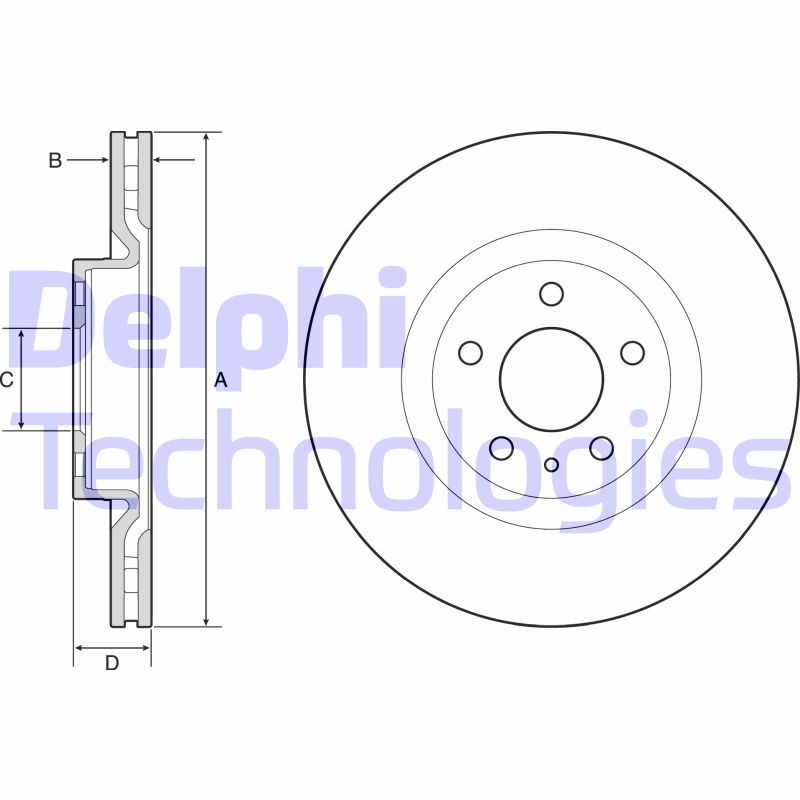 Disc frana BG4654C DELPHI