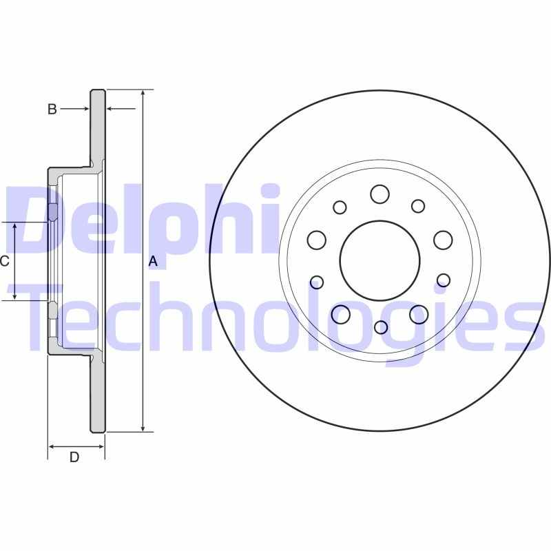 Disc frana BG4655C DELPHI