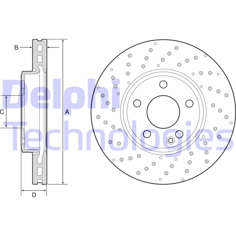 Disc frana BG4657C DELPHI