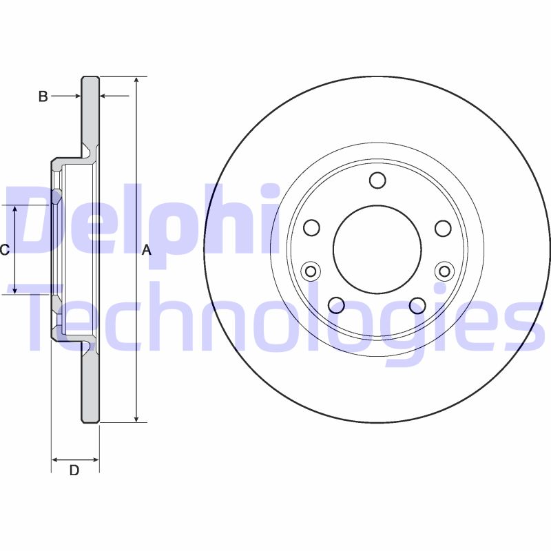 Disc frana BG4661C DELPHI