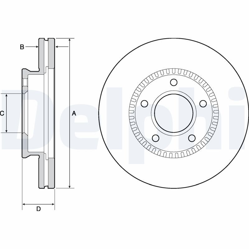 Disc frana BG4663C DELPHI