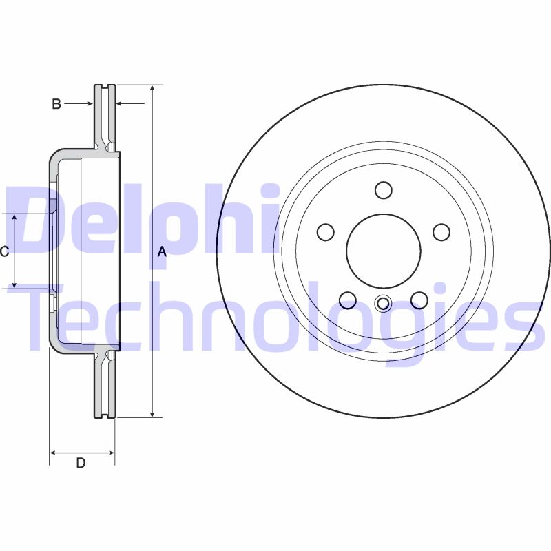 Disc frana BG4664C DELPHI