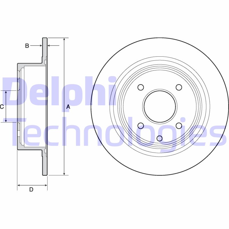 Disc frana BG4666C DELPHI