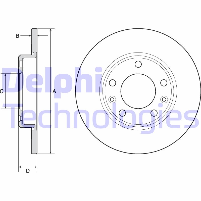 Disc frana BG4670C DELPHI